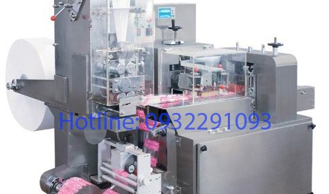 Máy đóng gói khăn ướt, khăn lạnh